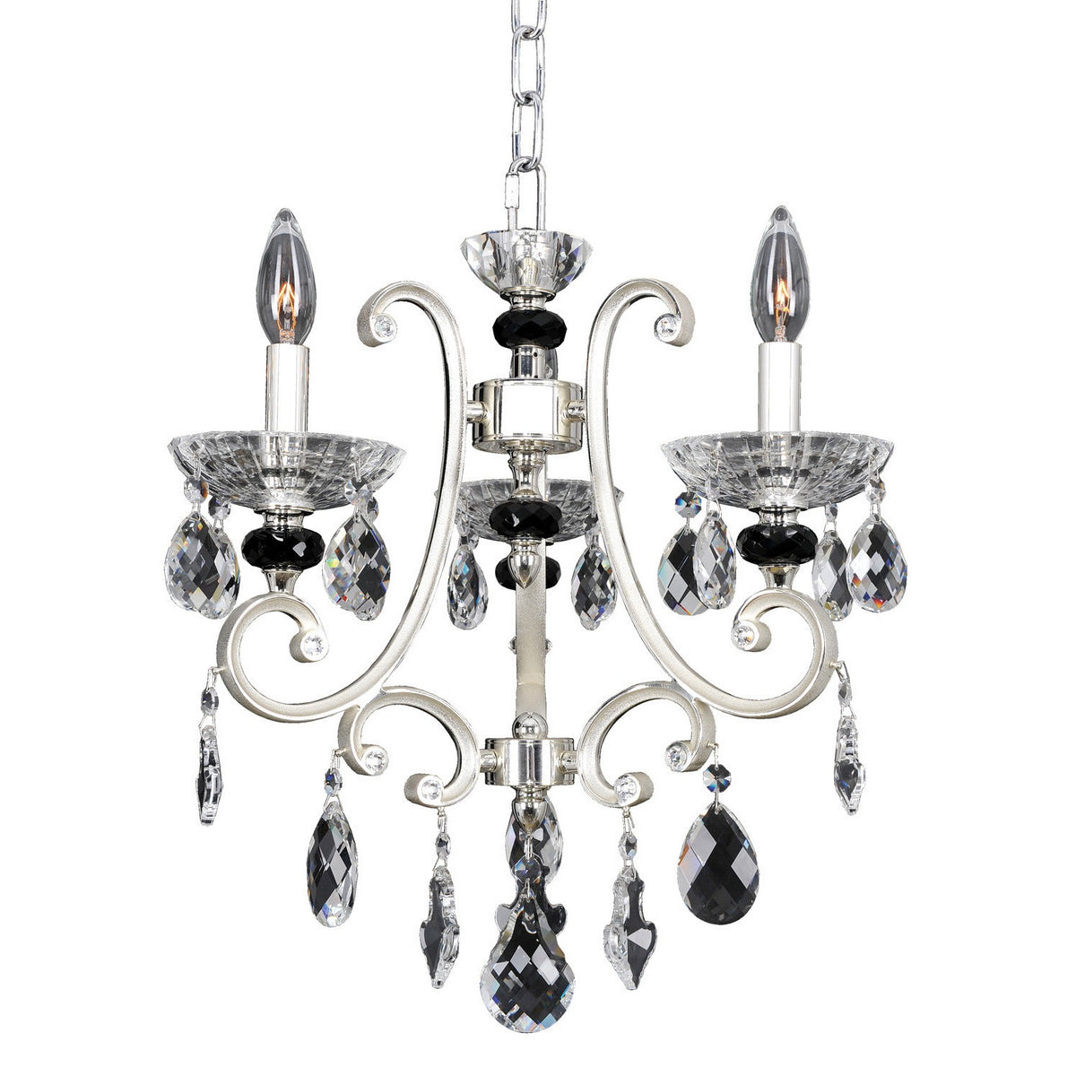Allegri - 023954-017-FR001 - Three Light Chandelier - Bedetti - Two Tone Silver