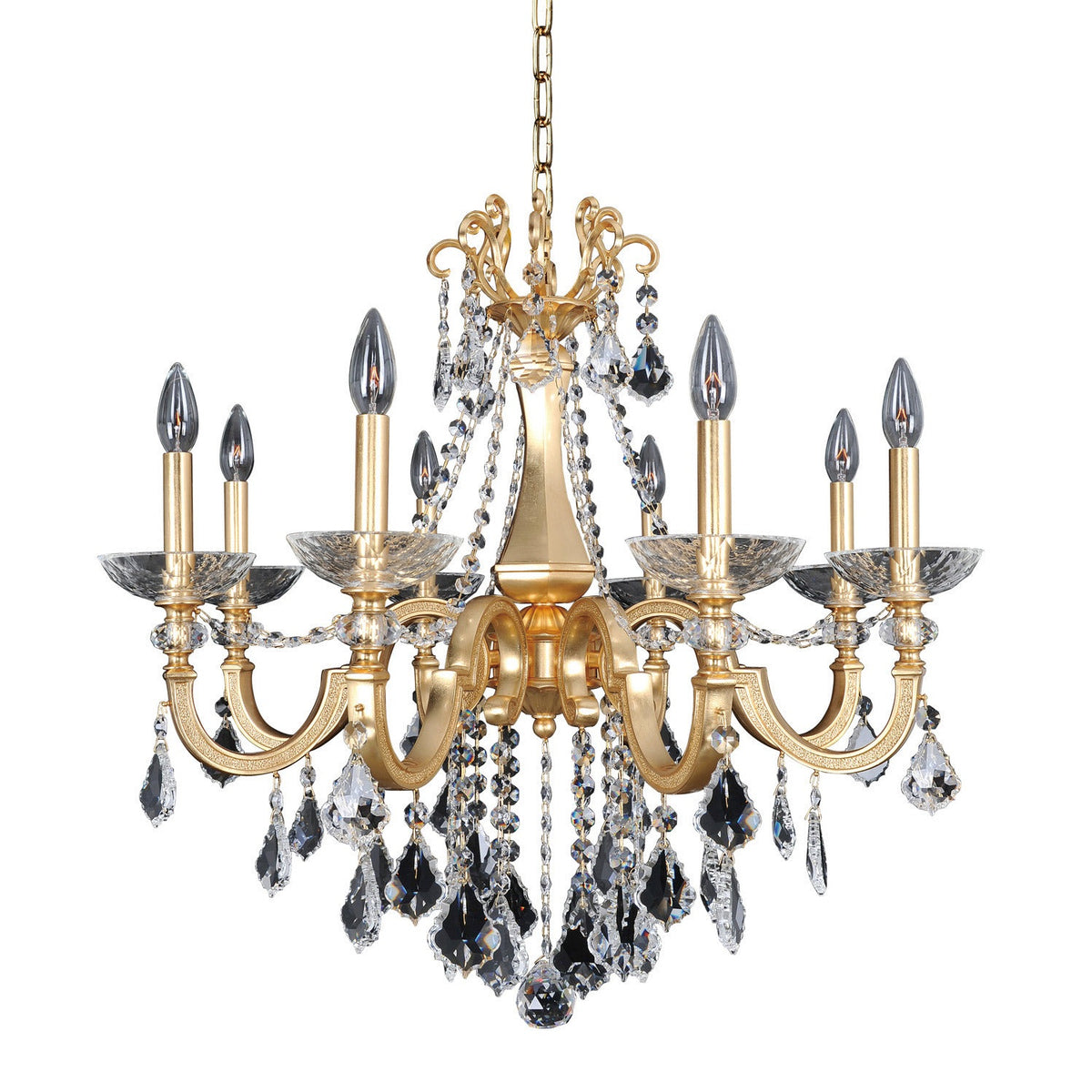 Allegri - 025451-011-FR001 - Eight Light Chandelier - Barret - French Gold