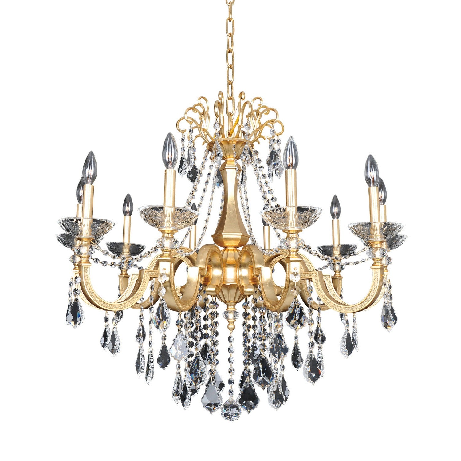 Allegri - 025452-011-FR001 - Ten Light Chandelier - Barret - French Gold