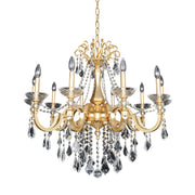 Allegri - 025452-011-FR001 - Ten Light Chandelier - Barret - French Gold