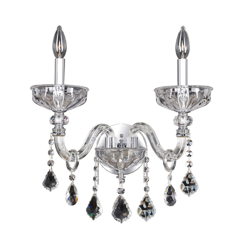 Allegri - 026021-010-FR001 - Two Light Wall Bracket - Clovio - Chrome