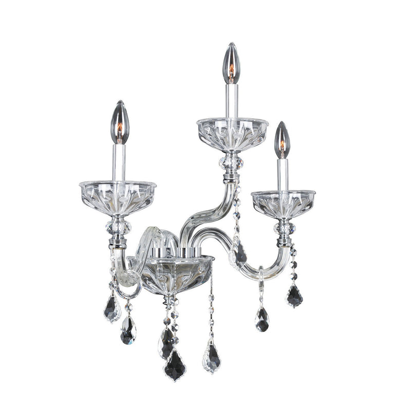 Allegri - 026022-010-FR001 - Three Light Wall Bracket - Clovio - Chrome
