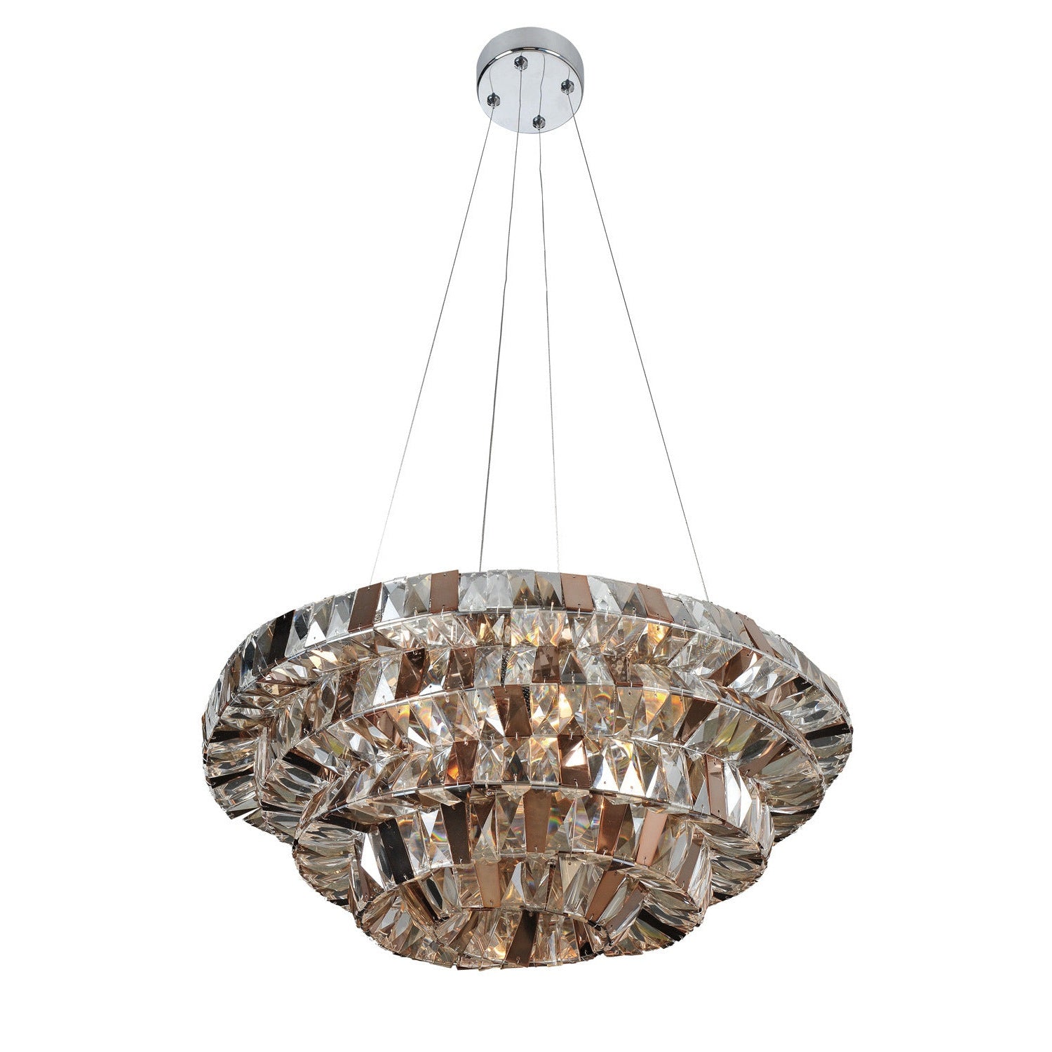 Allegri - 026350-010-FR000 - Eight Light Pendant - Gehry - Chrome