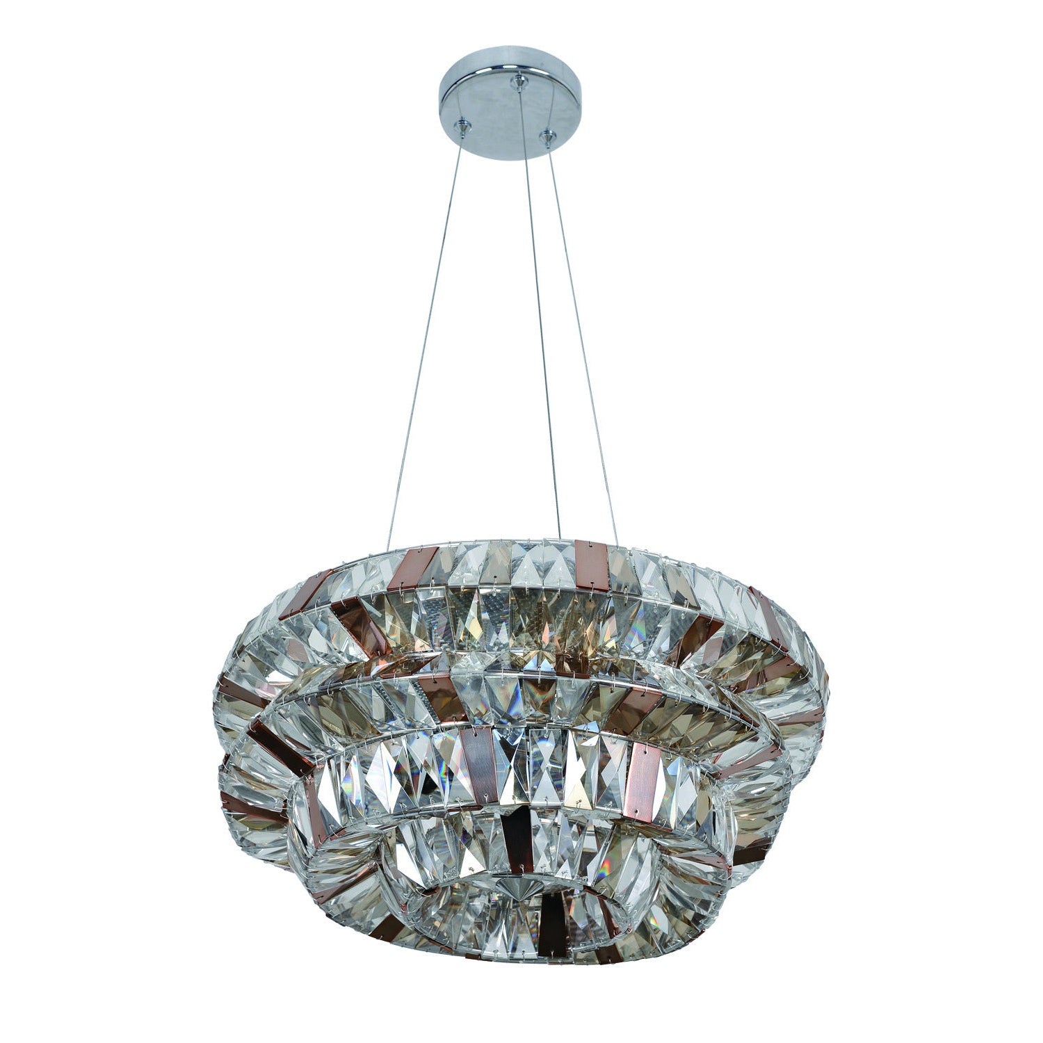 Allegri - 026352-010-FR000 - 15 Light Pendant - Gehry - Chrome