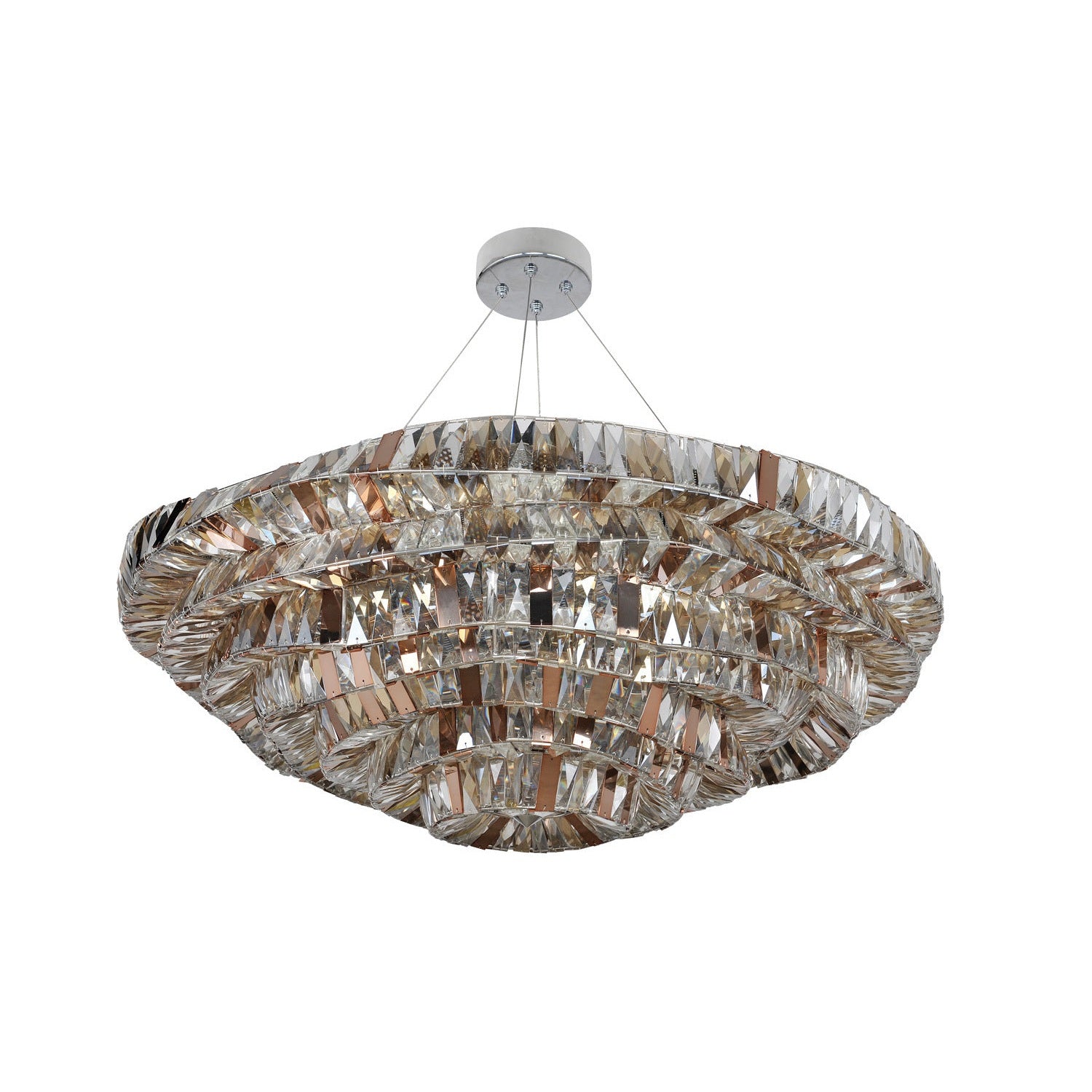 Allegri - 026353-010-FR000 - 21 Light Pendant - Gehry - Chrome
