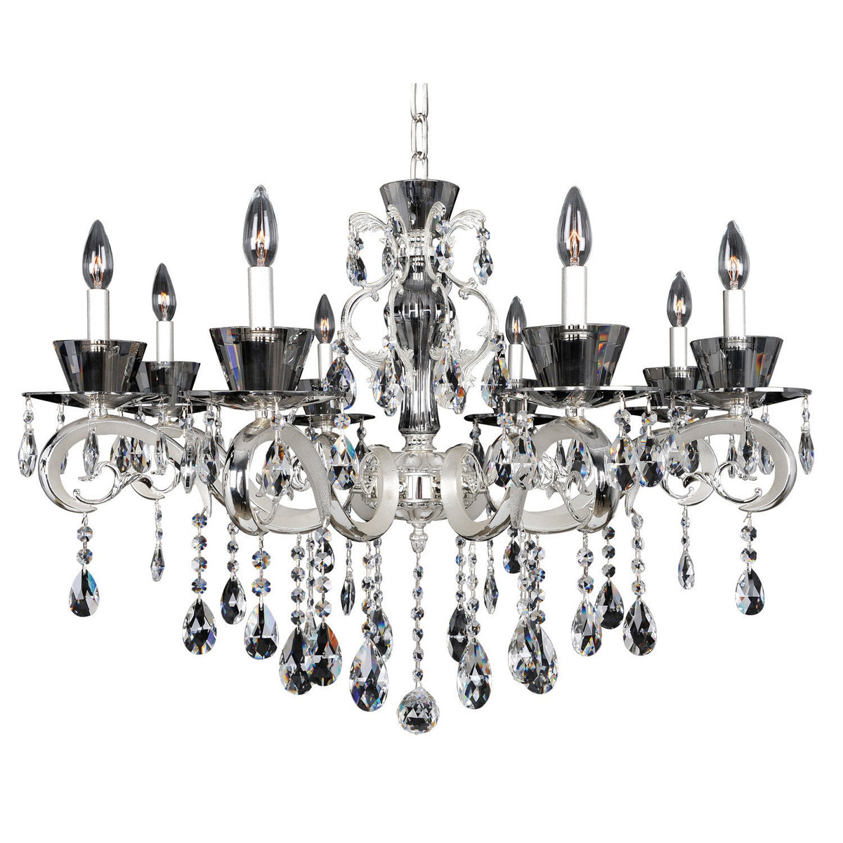 Allegri - 10099-017-FR001 - Eight Light Chandelier - Locatelli - Silver