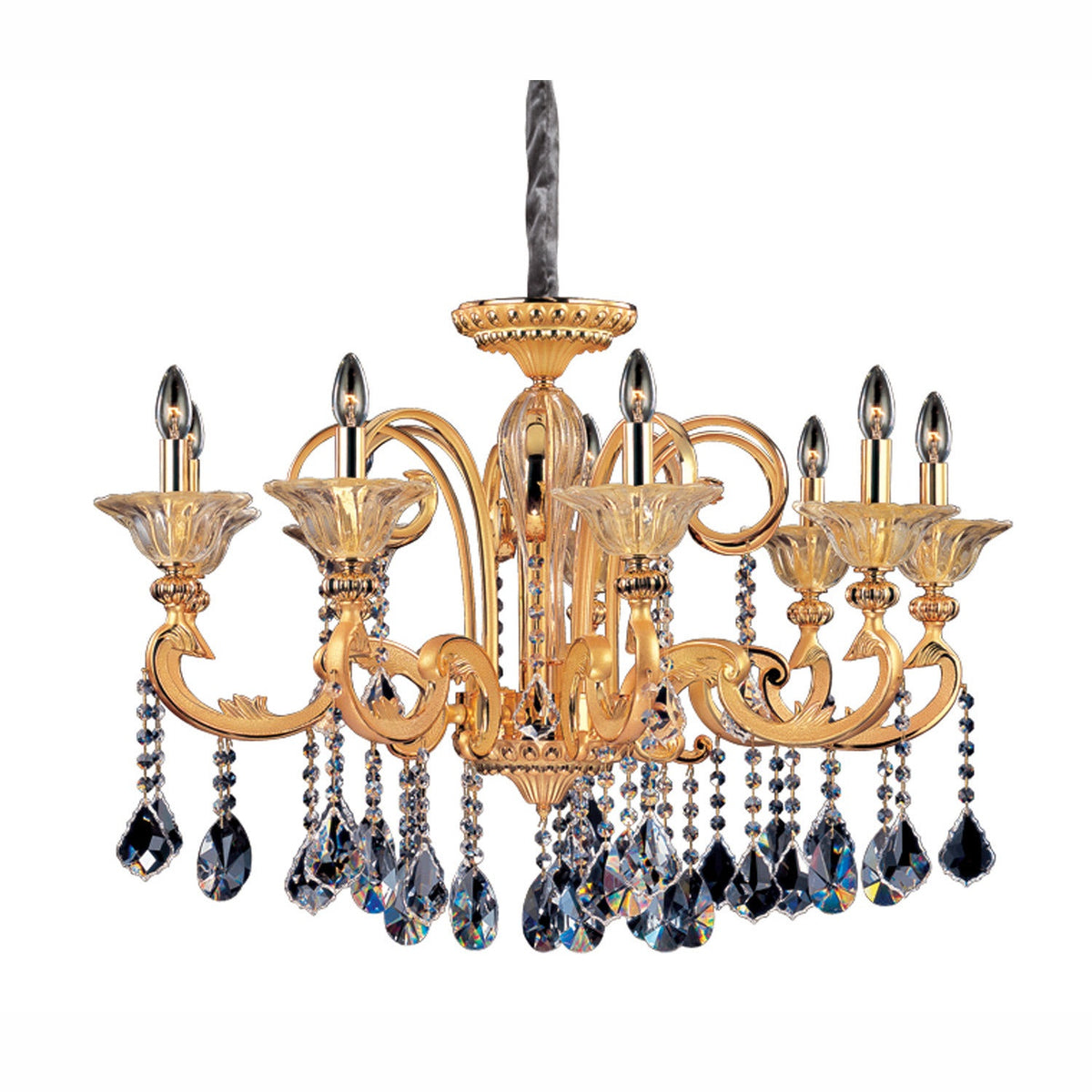 Allegri - 10459-016-FR001 - Nine Light Chandelier - Legrenzi - Gold