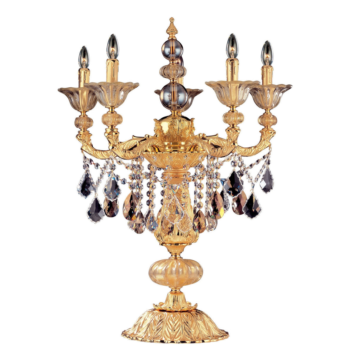 Allegri - 10495-016-FR000 - Five Light Table Lamp - Mendelssohn - Two Tone Gold - 24K