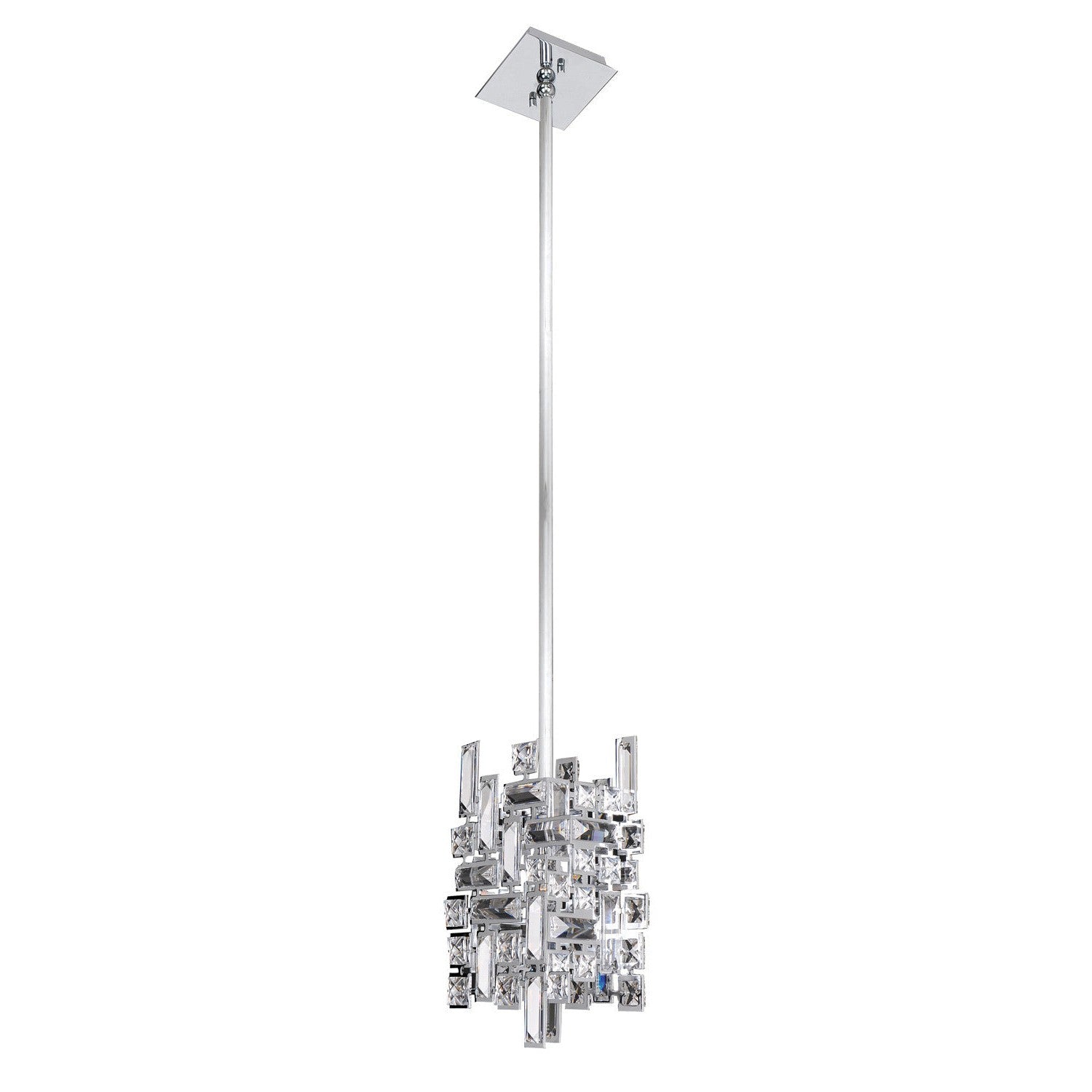 Allegri - 11195-010-FR001 - One Light Mini Pendant - Vermeer - Chrome