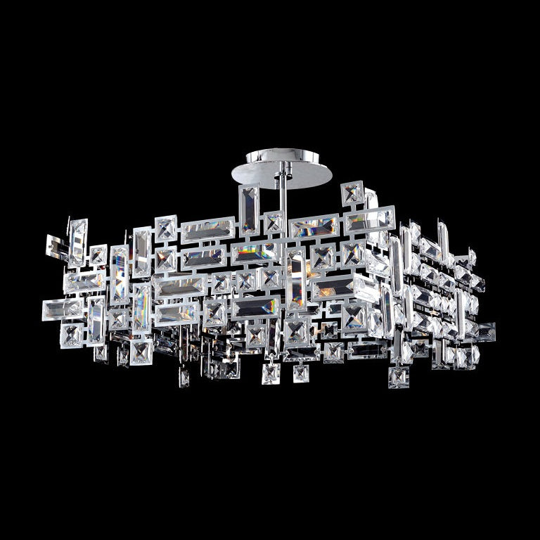 Allegri - 11196-010-FR001 - Eight Light Pendant - Vermeer - Chrome