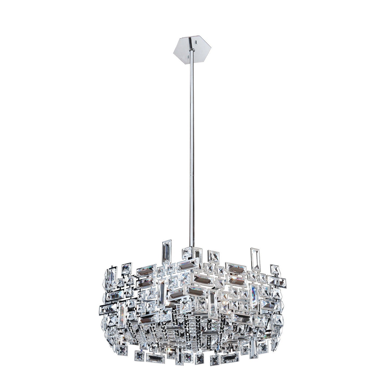 Allegri - 11197-010-FR001 - Six Light Pendant - Vermeer - Chrome