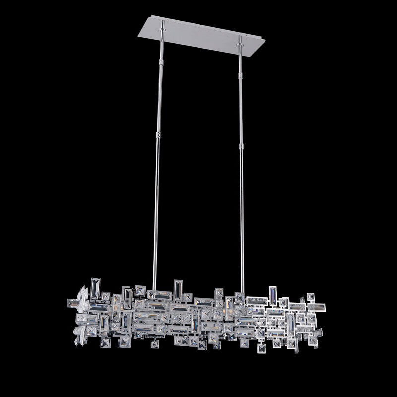 Allegri - 11198-010-FR001 - Six Light Island Pendant - Vermeer - Chrome
