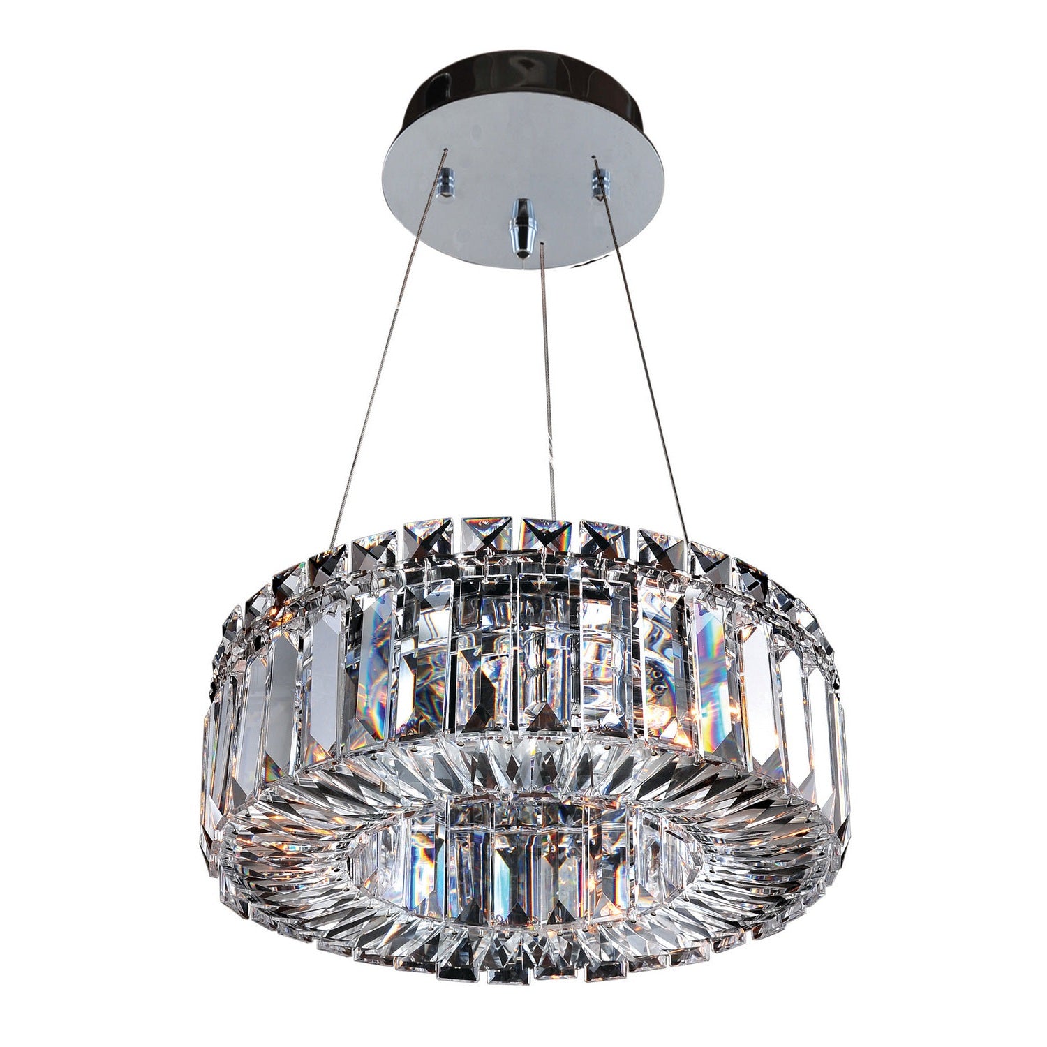 Allegri - 11702-010-FR001 - Three Light Pendant - Rondelle - Chrome