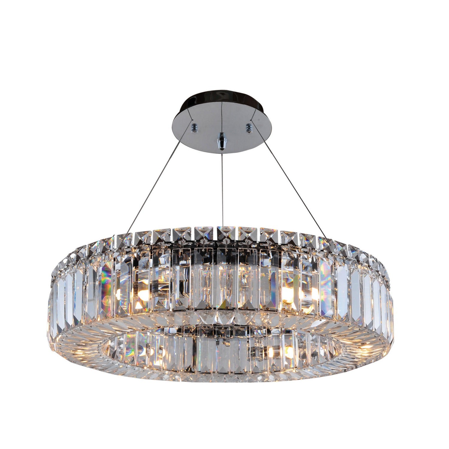 Allegri - 11703-010-FR001 - Six Light Pendant - Rondelle - Chrome