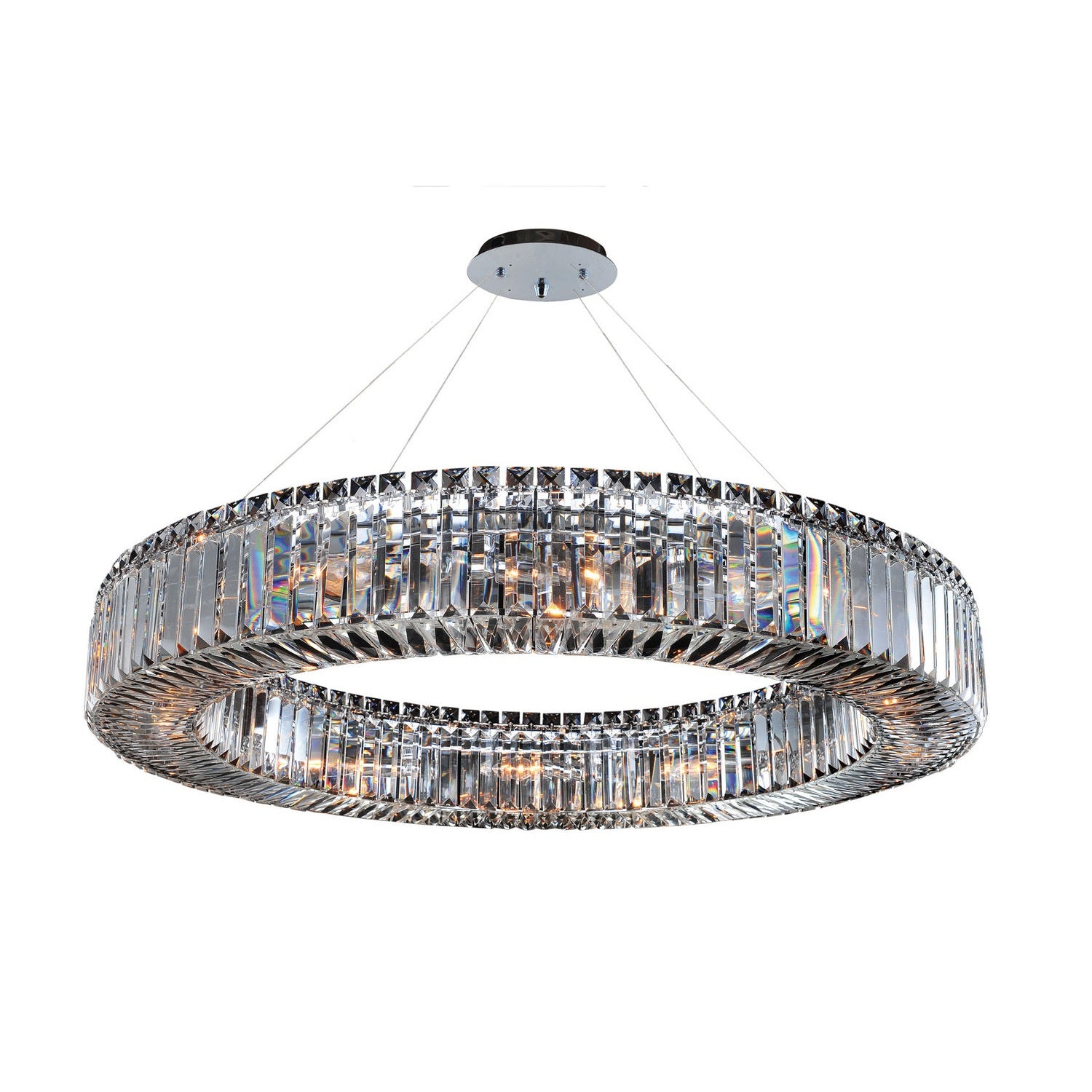 Allegri - 11705-010-FR001 - 12 Light Pendant - Rondelle - Polished Chrome