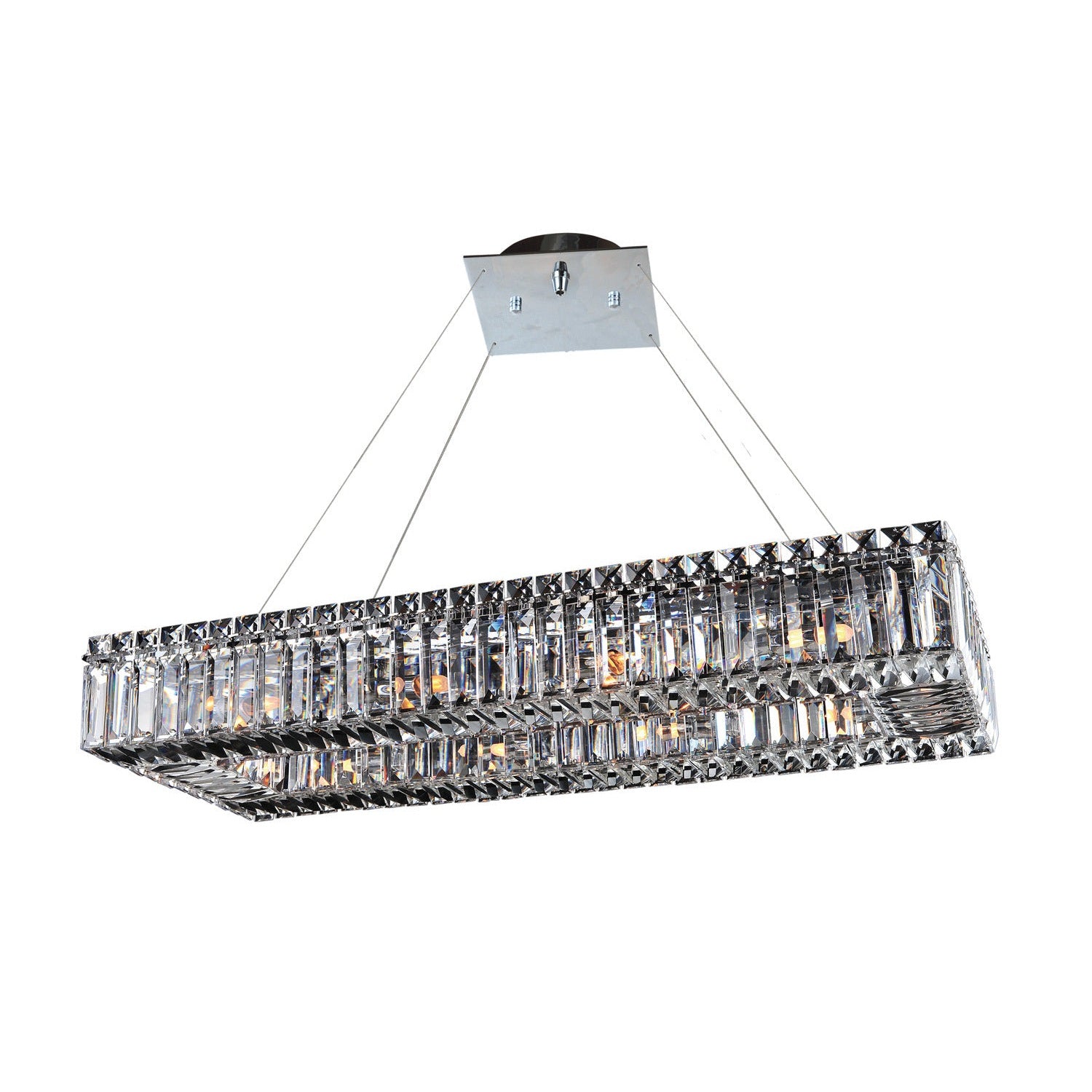 Allegri - 11708-010-FR001 - Ten Light Pendant - Baguette - Chrome
