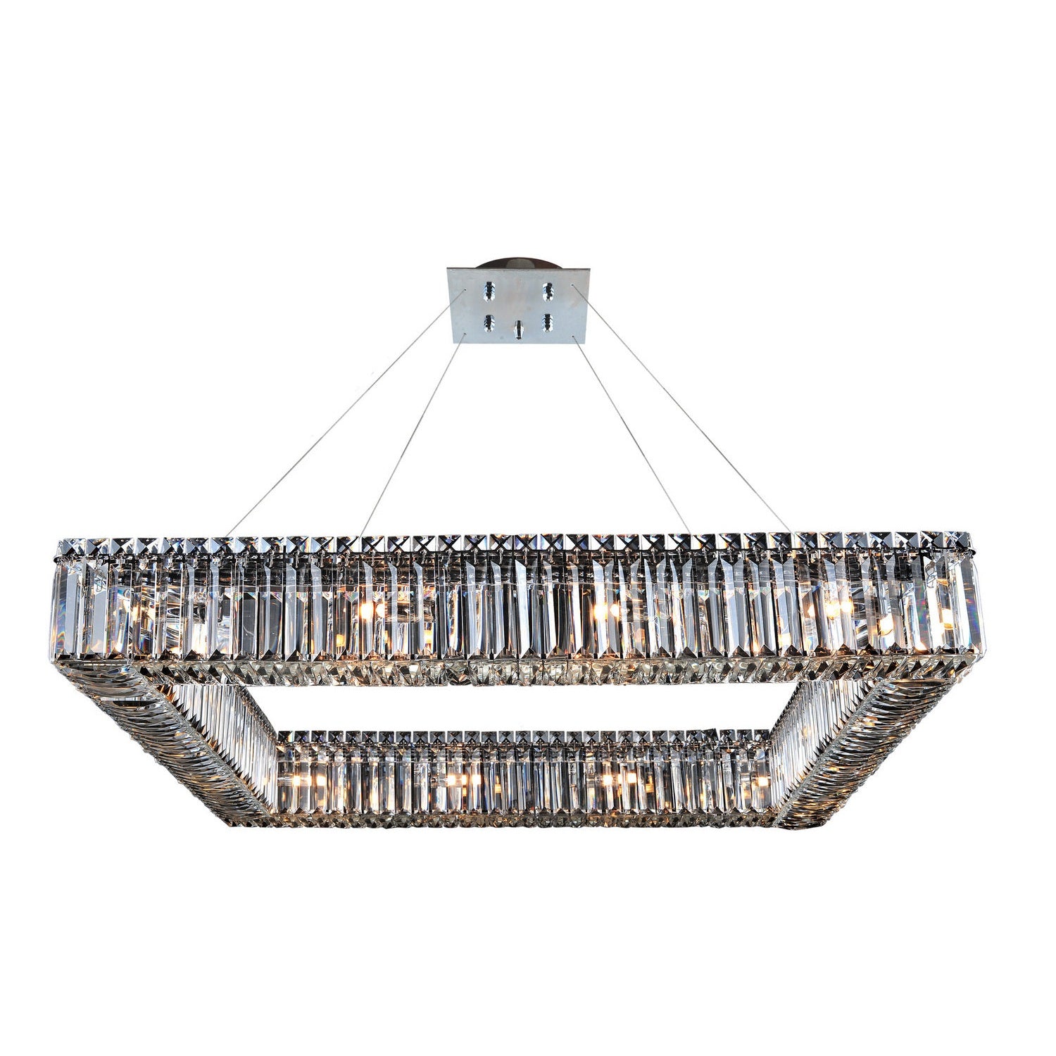 Allegri - 11712-010-FR001 - 16 Light Pendant - Quadro - Chrome