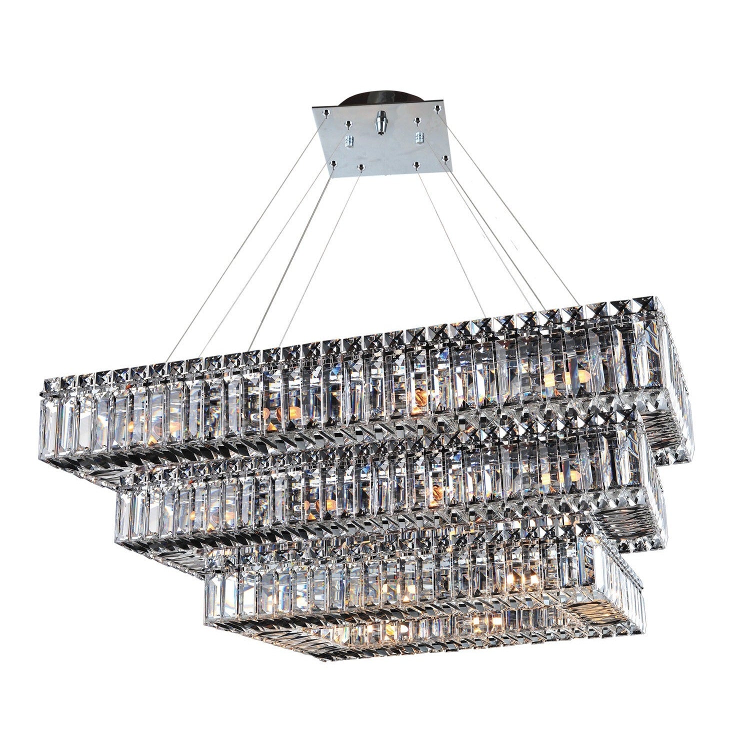 Allegri - 11777-010-FR001 - 34 Light Pendant - Baguette - Chrome
