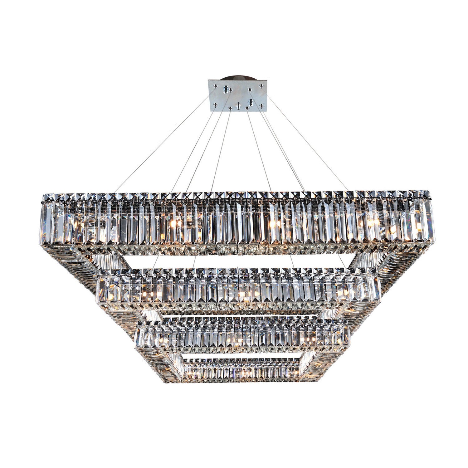 Allegri - 11780-010-FR001 - 36 Light Pendant - Quadro - Chrome