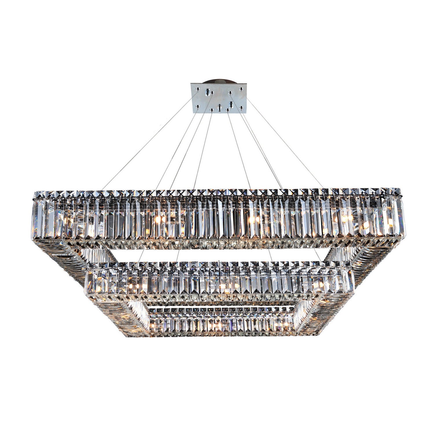 Allegri - 11781-010-FR001 - 28 Light Pendant - Quadro - Chrome