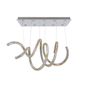 Allegri - 11804-010-SE001 - Ten Light Convertible Pendant - Flush Mount - Ravina - Chrome