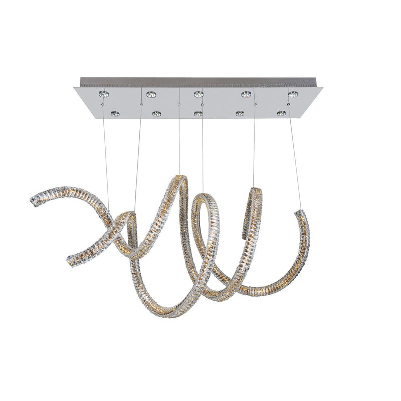 Allegri - 11804-010-SE001 - Ten Light Convertible Pendant - Flush Mount - Ravina - Chrome