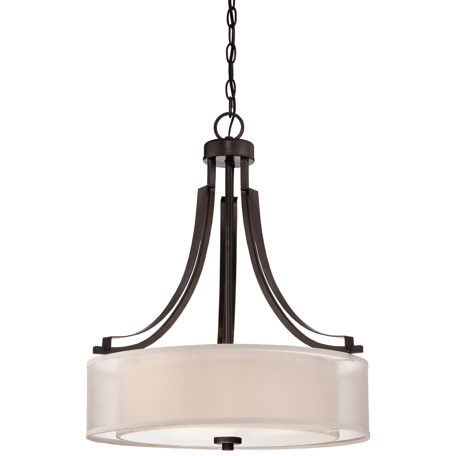 Minka-Lavery - 4104-172 - Three Light Pendant - Parsons Studio - Smoked Iron