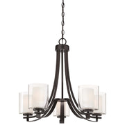 Minka-Lavery - 4105-172 - Five Light Chandelier - Parsons Studio - Smoked Iron