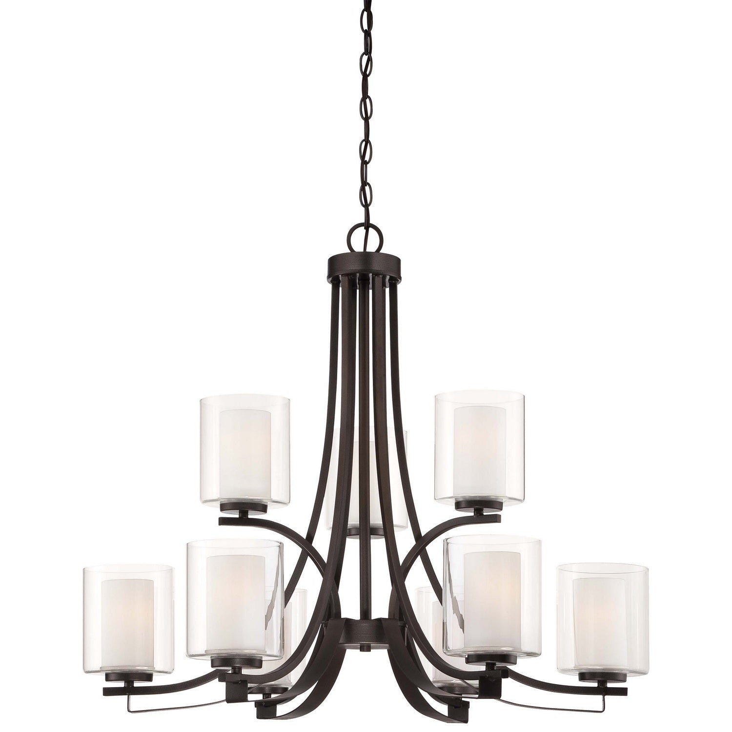 Minka-Lavery - 4109-172 - Nine Light Chandelier - Parsons Studio - Smoked Iron
