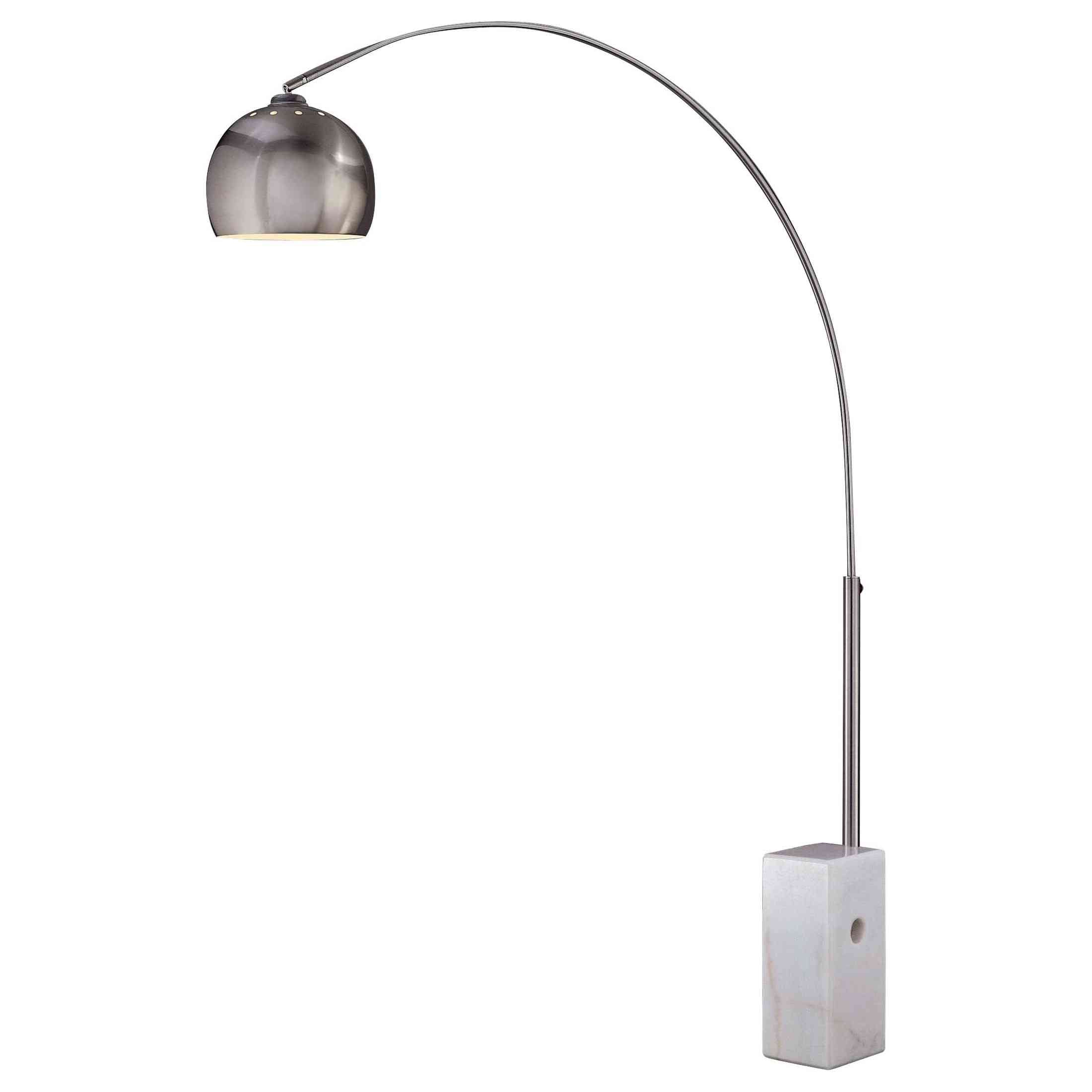 George Kovacs - P054-084 - LED Arc Floor Lamp - George'S Reading Room - Brushed Nickel