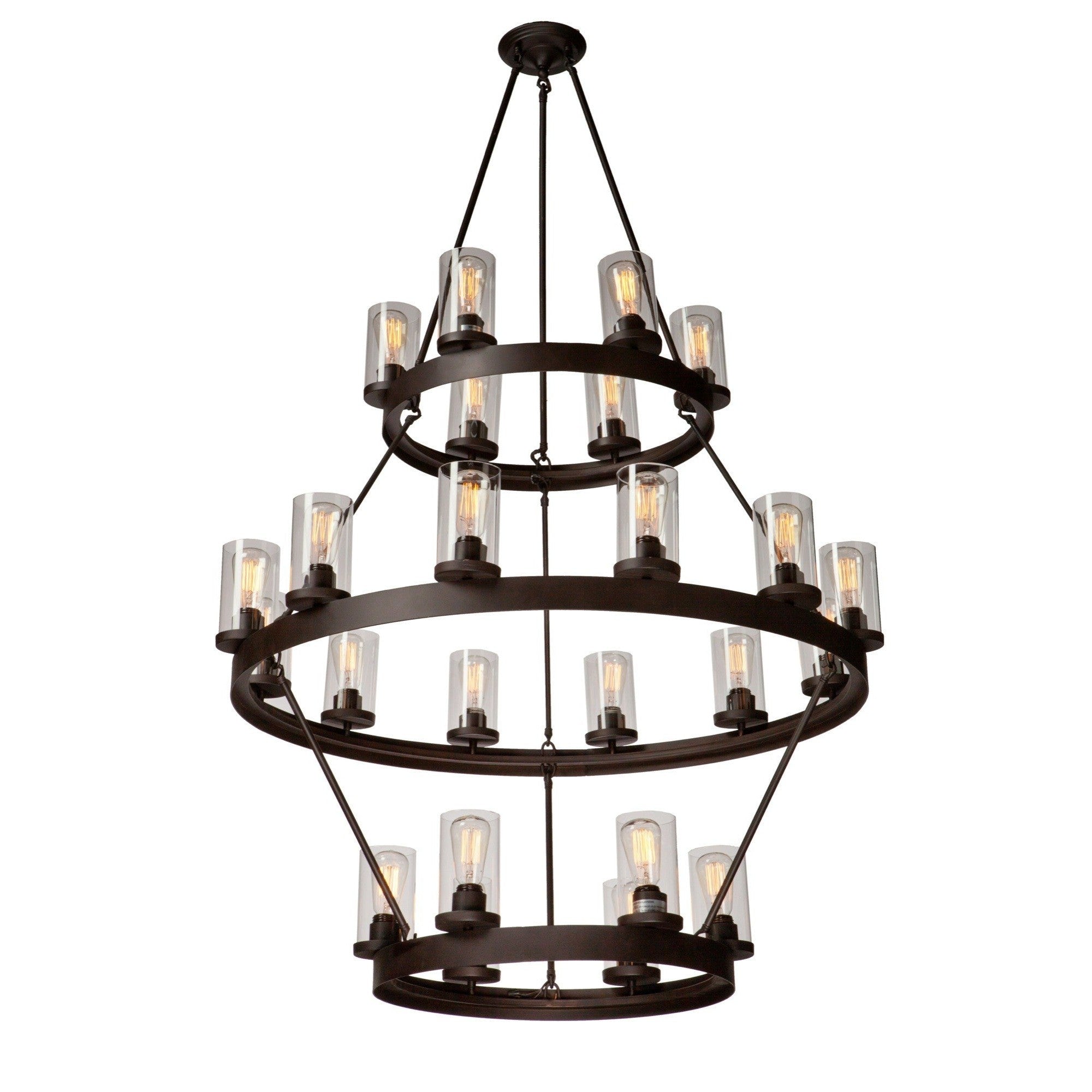 Artcraft - AC10004 - 24 Light Chandelier - Menlo Park - Oil Rubbed Bronze