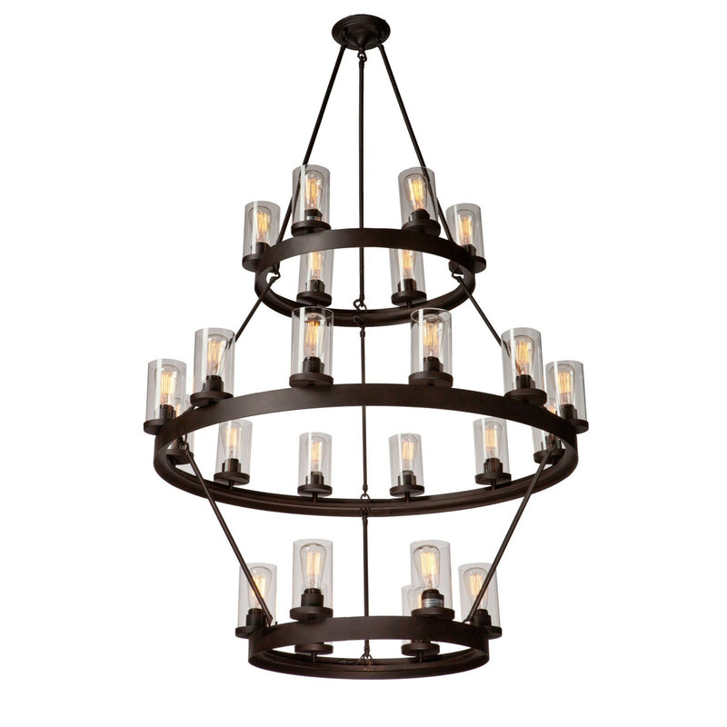 Artcraft - AC10004 - 24 Light Chandelier - Menlo Park - Oil Rubbed Bronze