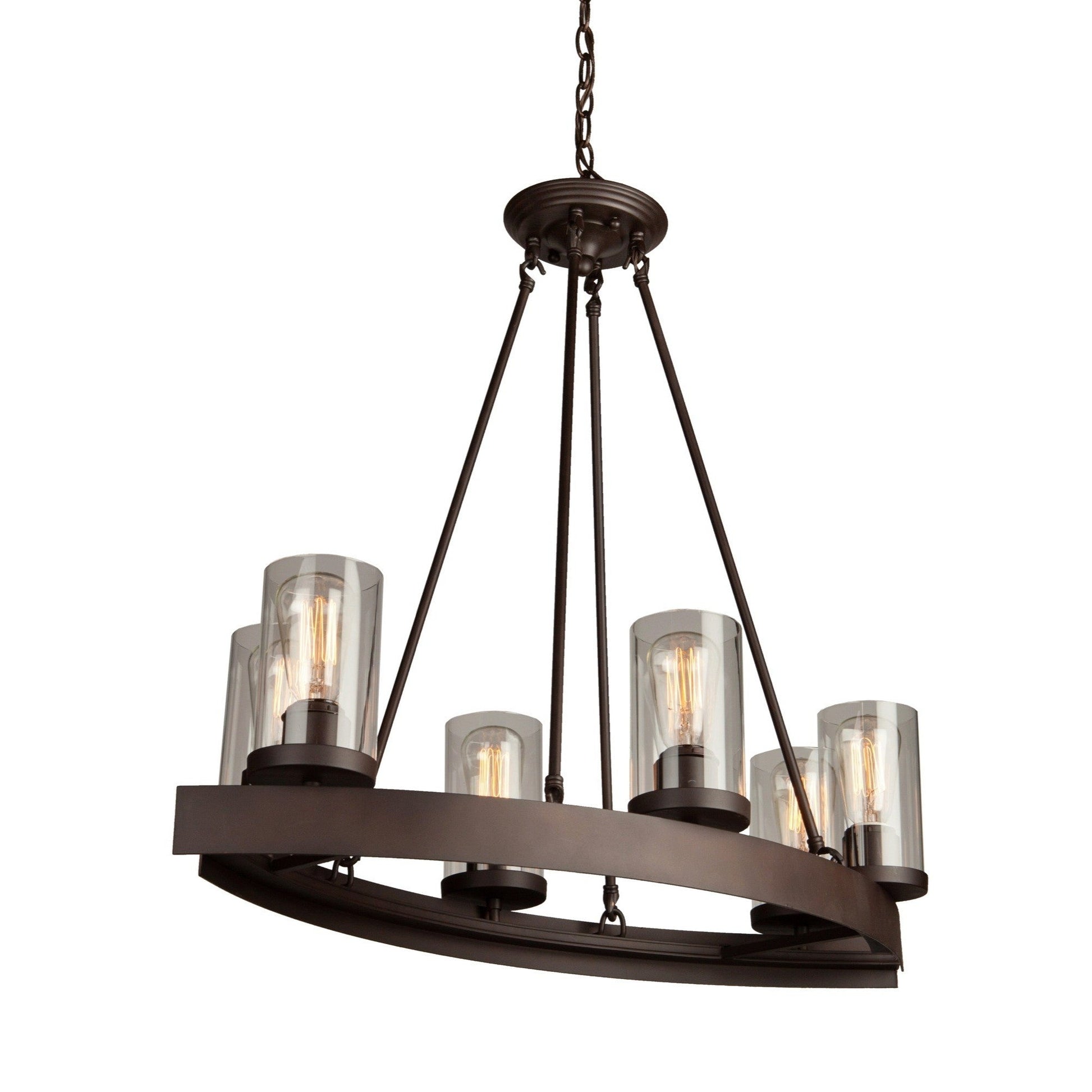 Artcraft - AC10005 - Six Light Chandelier - Menlo Park - Oil Rubbed Bronze