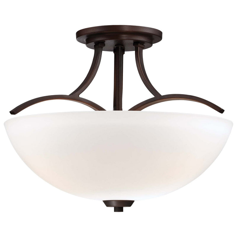 Minka-Lavery - 4962-284 - Three Light Semi Flush Mount - Overland Park - Vintage Bronze