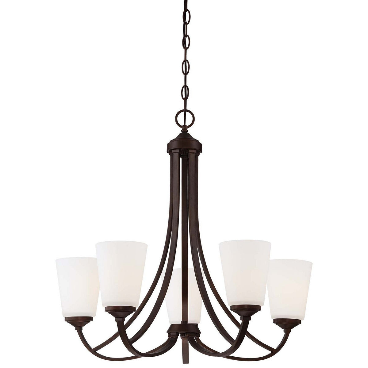 Minka-Lavery - 4965-284 - Five Light Chandelier - Overland Park - Vintage Bronze
