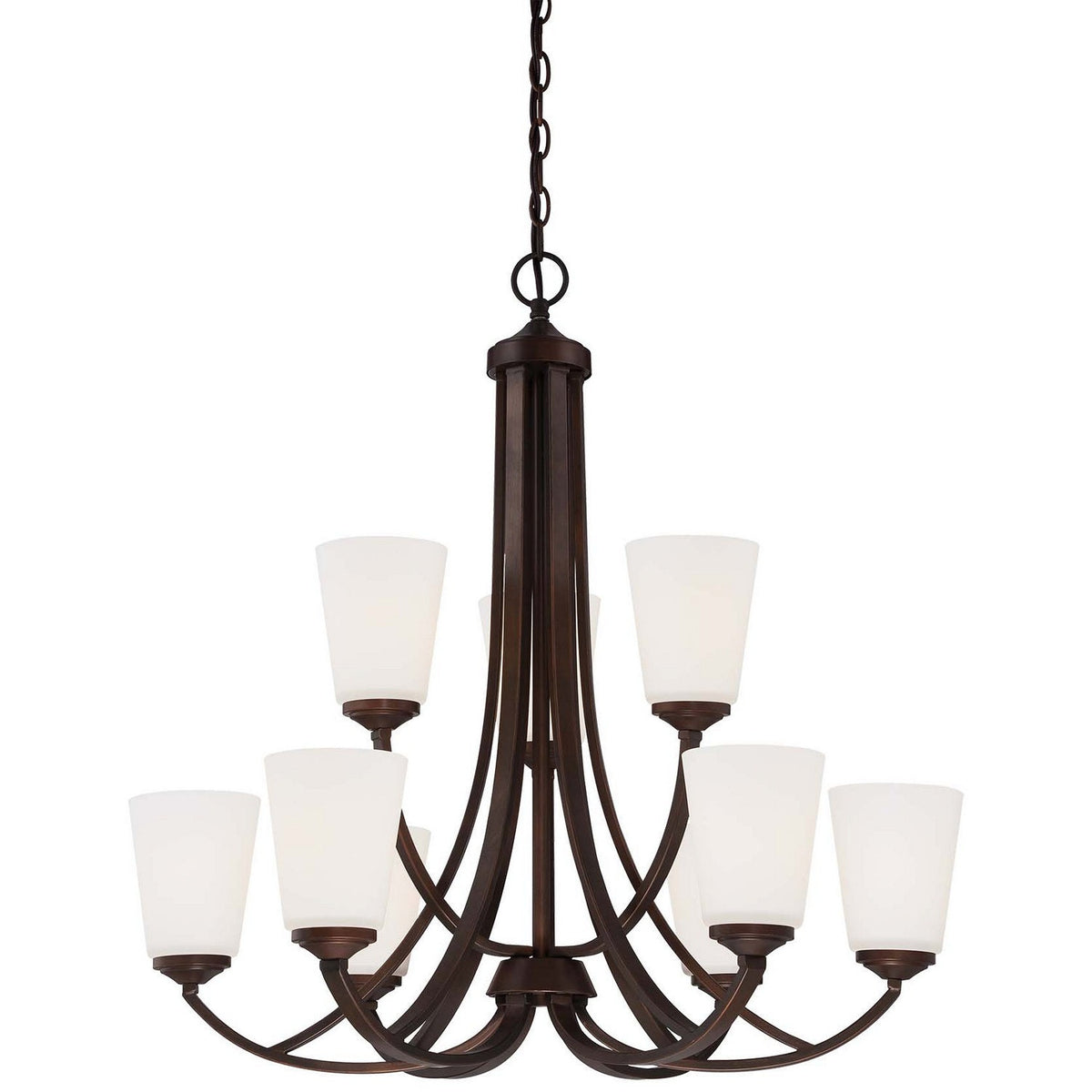 Minka-Lavery - 4969-284 - Nine Light Chandelier - Overland Park - Vintage Bronze