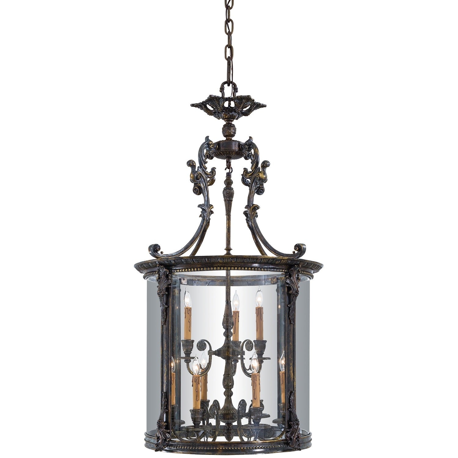 Metropolitan - N3920 - Nine Light Foyer Pendant - Metropolitan - French Oxide