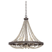 Savoy House - 7-7406-5-39 - Five Light Pendant - Mallory - Fossil Stone