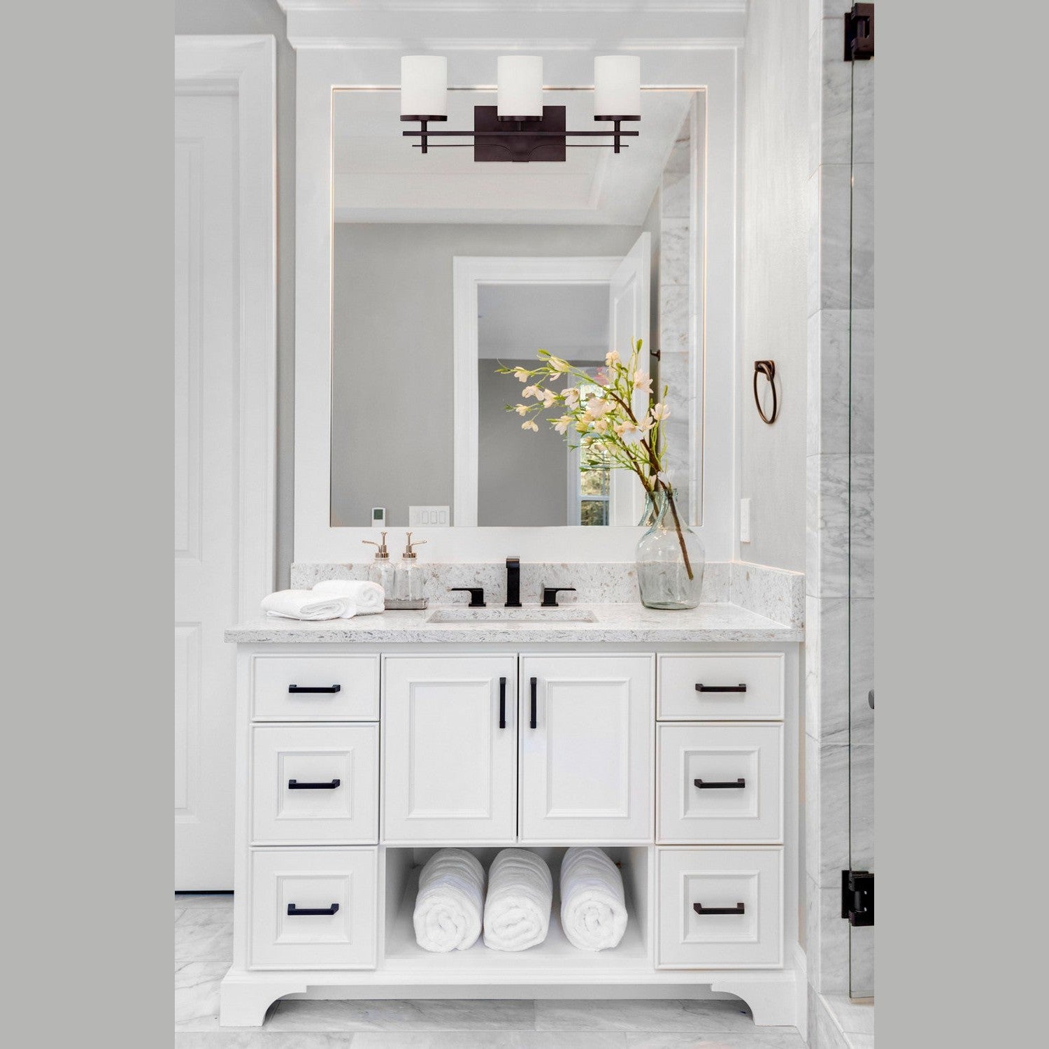 Savoy House - 8-338-3-13 - Three Light Bath Bar - Colton - English Bronze