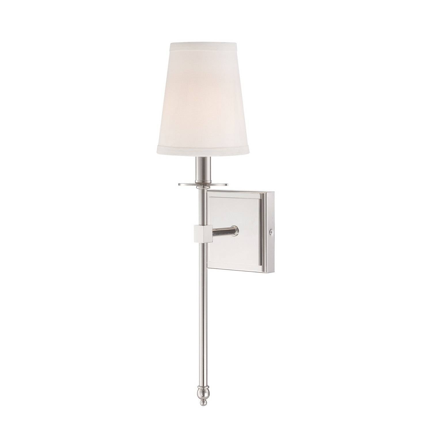 Savoy House - 9-302-1-109 - One Light Wall Sconce - Monroe - Polished Nickel
