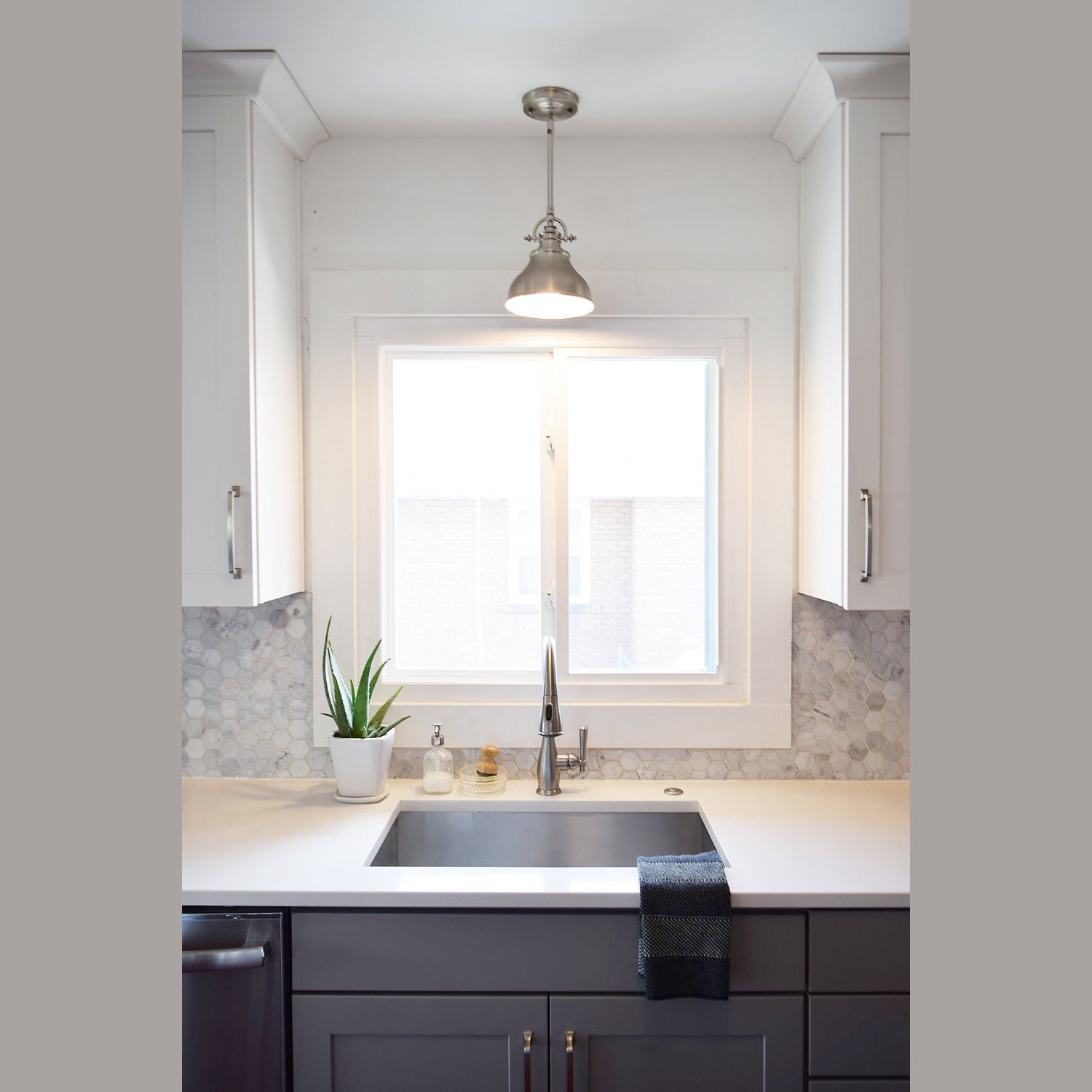 Quoizel - ER1508BN - One Light Mini Pendant - Emery - Brushed Nickel