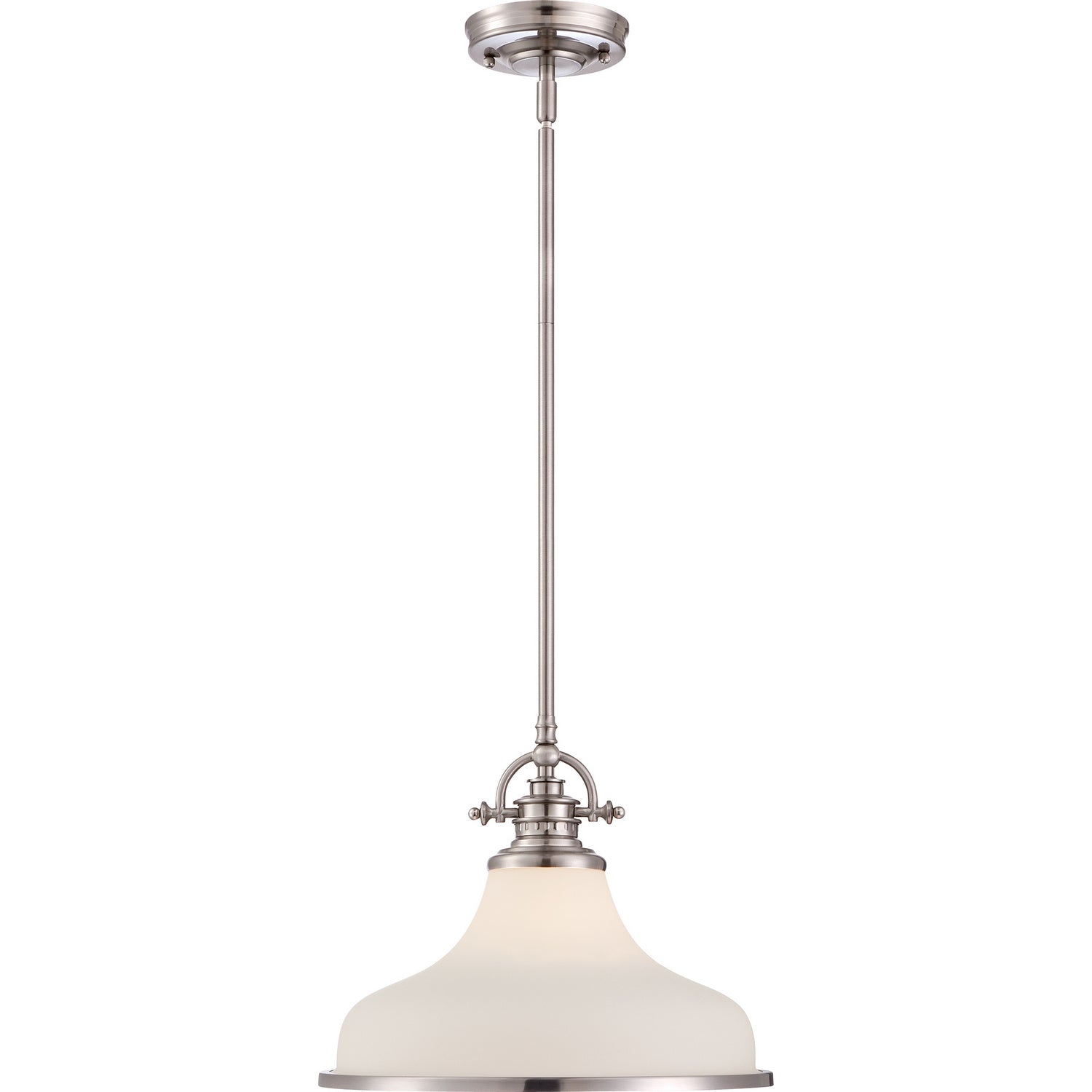 Quoizel - GRT2814BN - One Light Pendant - Grant - Brushed Nickel