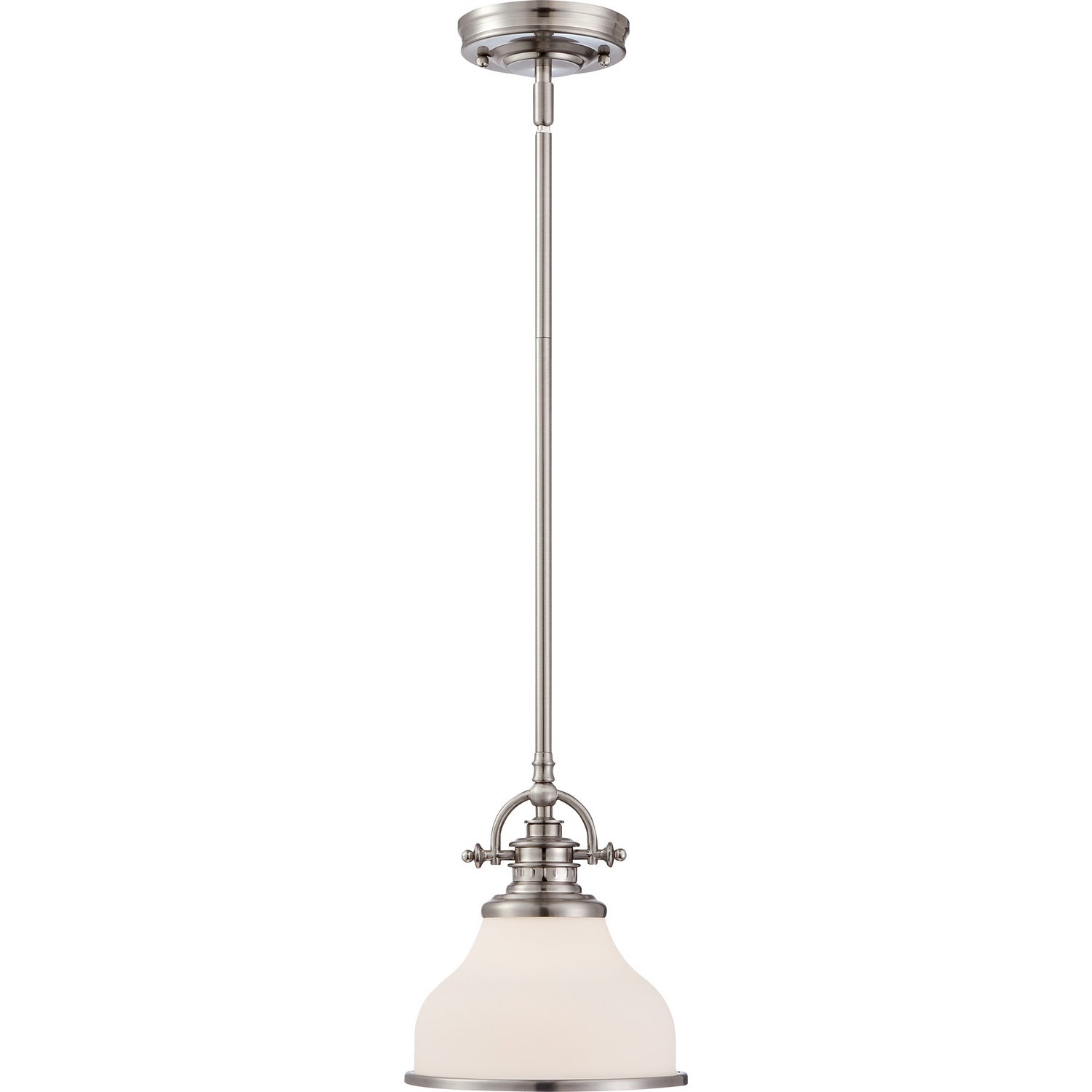Quoizel - GRT2814BN - One Light Pendant - Grant - Brushed Nickel
