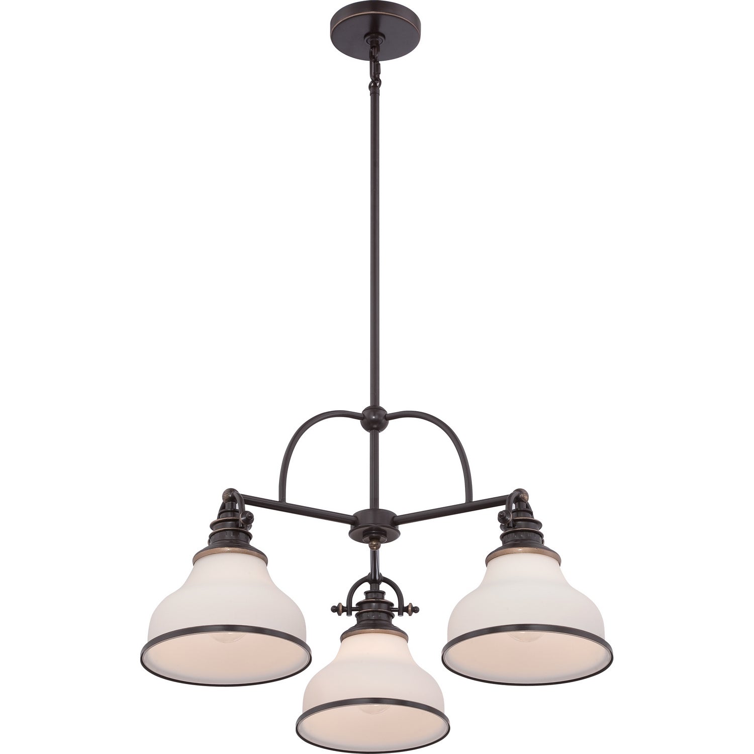 Quoizel - GRT5103PN - Three Light Chandelier - Grant - Palladian Bronze