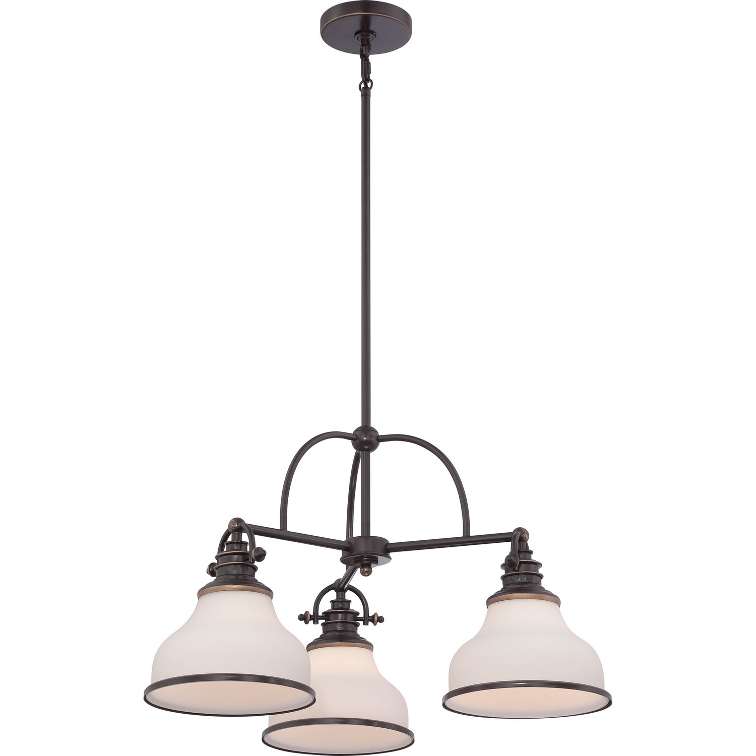 Quoizel - GRT5103PN - Three Light Chandelier - Grant - Palladian Bronze