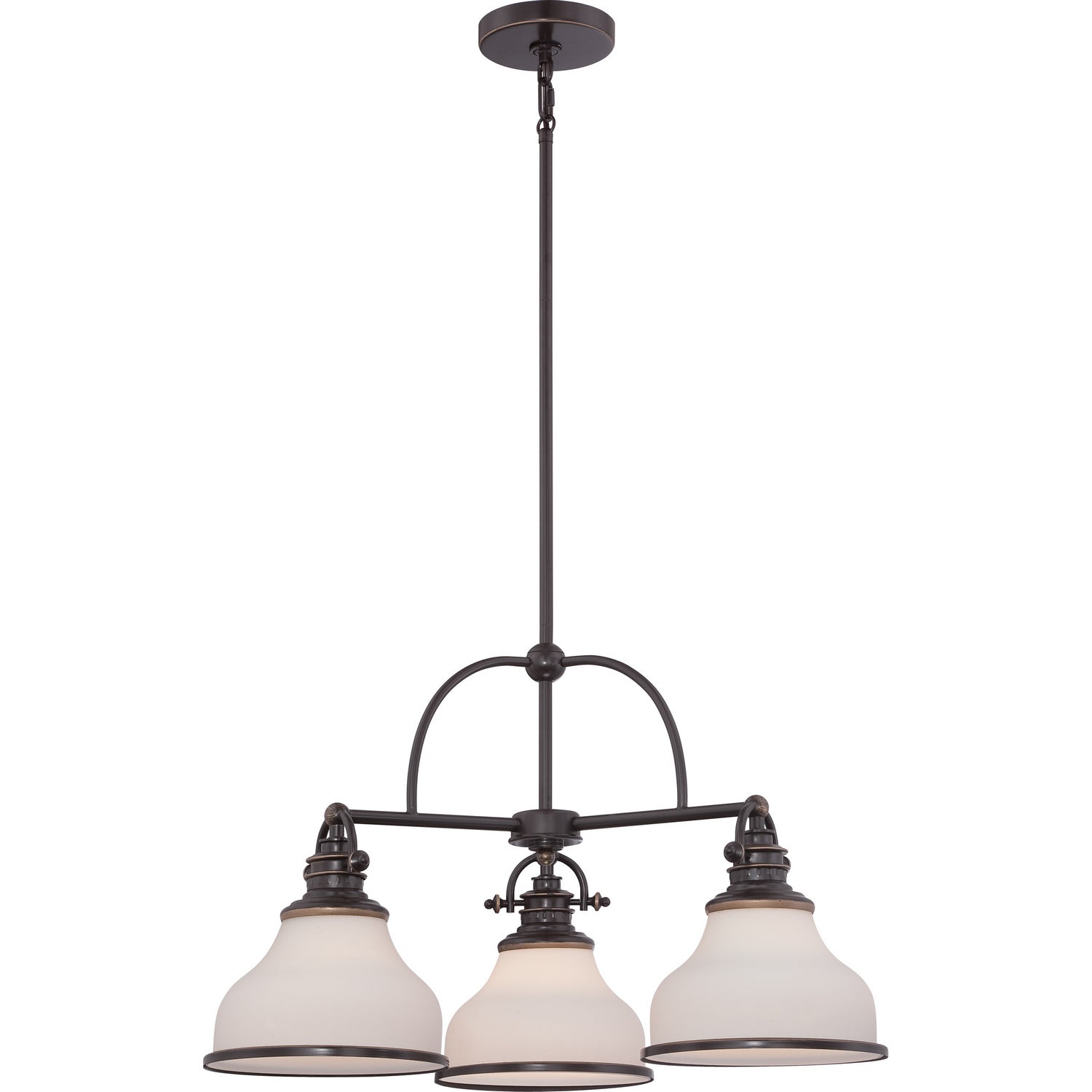 Quoizel - GRT5103PN - Three Light Chandelier - Grant - Palladian Bronze