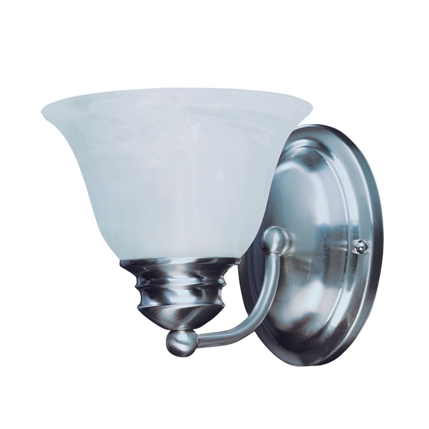 Maxim - 2686FTSN - One Light Wall Sconce - Malaga - Satin Nickel