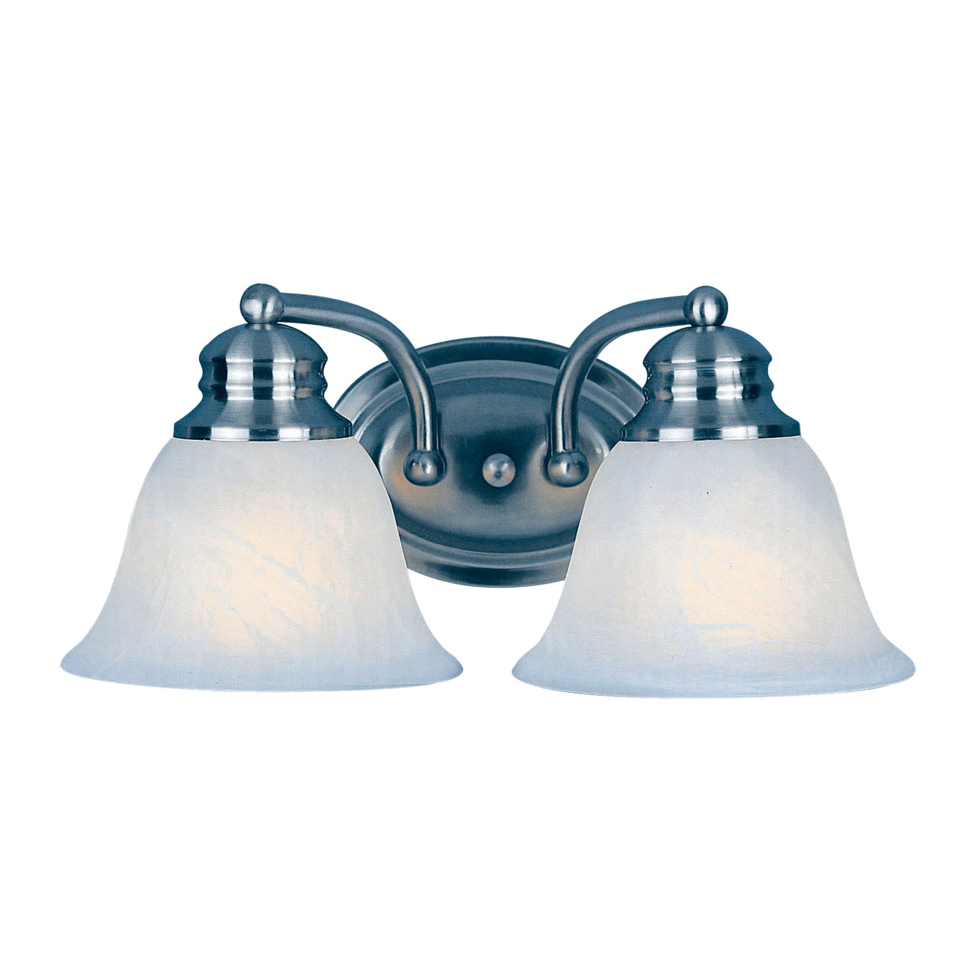 Maxim - 2687FTSN - Two Light Bath Vanity - Malaga - Satin Nickel