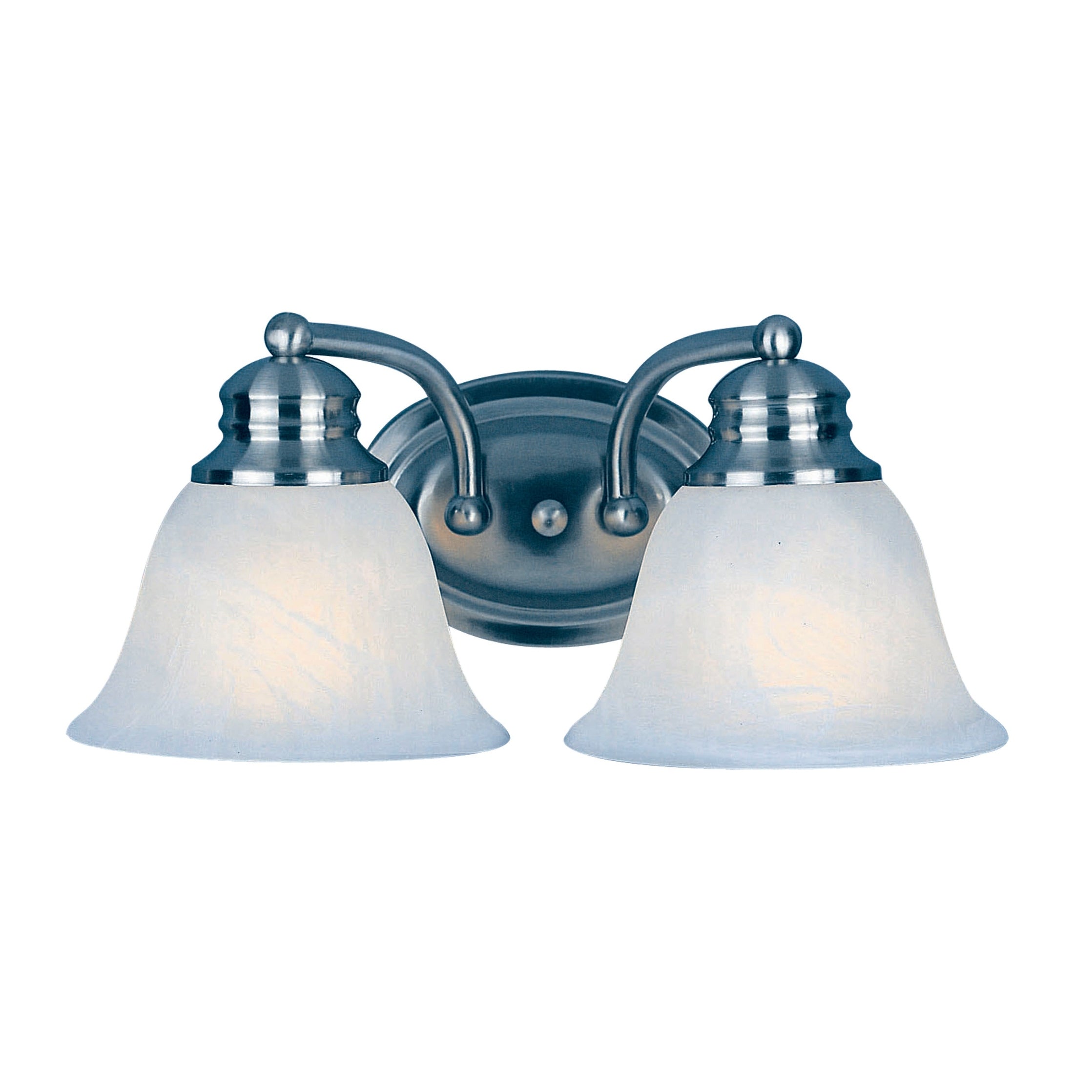 Maxim - 2687FTSN - Two Light Bath Vanity - Malaga - Satin Nickel