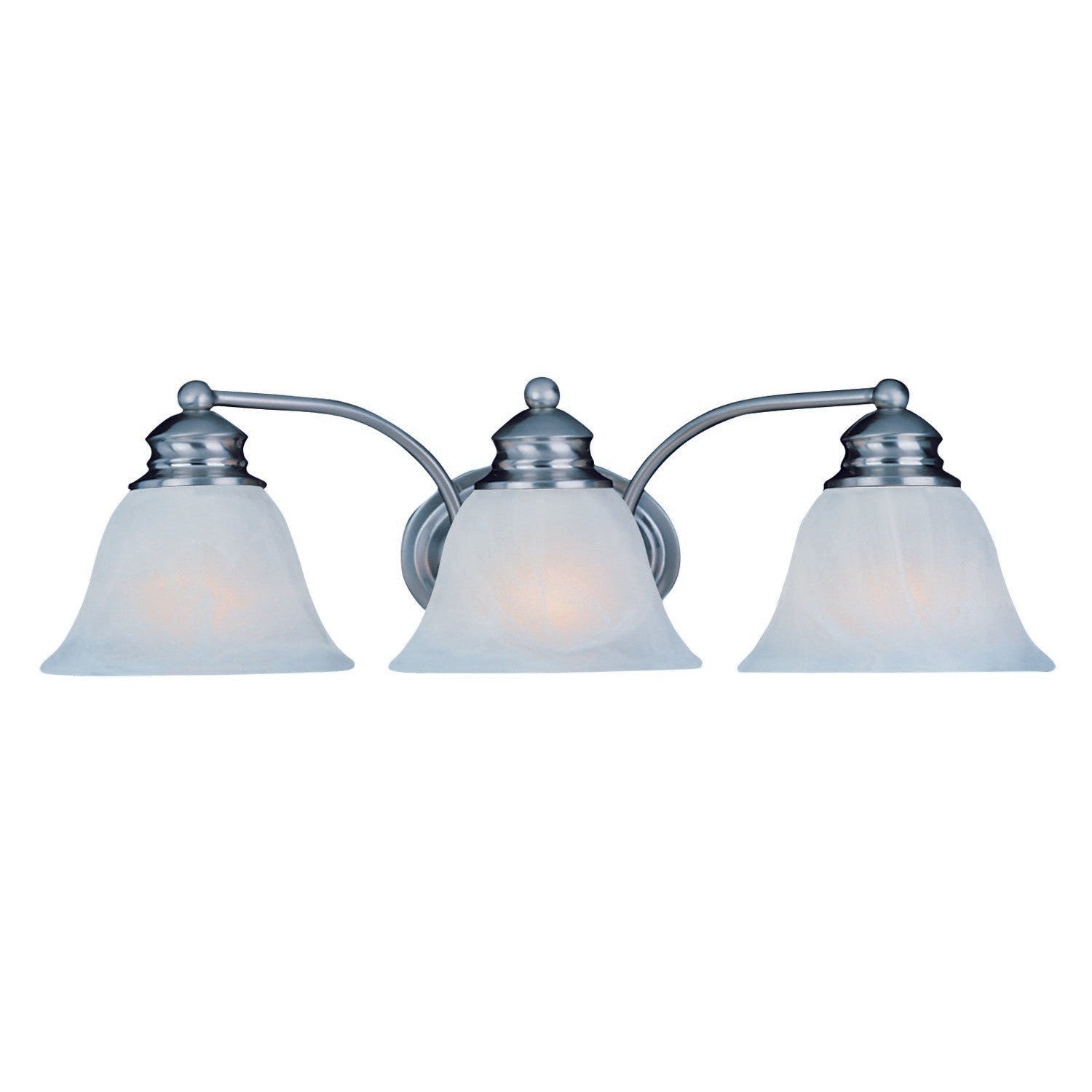 Maxim - 2688FTSN - Three Light Bath Vanity - Malaga - Satin Nickel